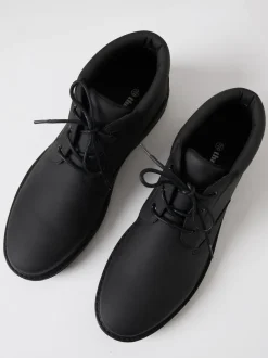 Threadbare Noir - Bottes à lacets Outlet