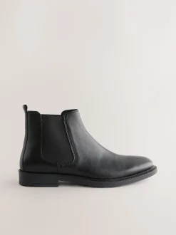 Next Noir - Bottines Chelsea en cuir élégantes Discount
