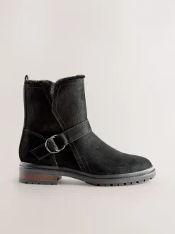 Next Noir - Bottines Forever Comfort® en fourrure synthétique New