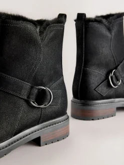 Next Noir - Bottines Forever Comfort® en fourrure synthétique New
