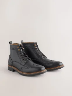Next Noir - Bottines richelieu en cuir Best