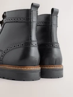 Next Noir - Bottines richelieu en cuir Best