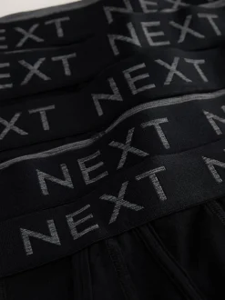 Next - Boxer A-Front en coton riche Noir Clearance