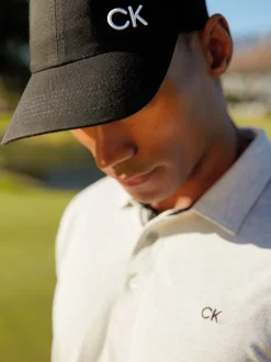 Calvin Klein Golf Noir - 100% Coton Twill Noir Casquette