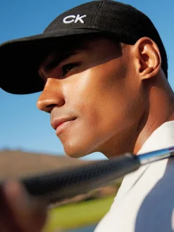 Calvin Klein Golf Noir - 100% Coton Twill Noir Casquette