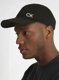 Calvin Klein Golf Noir - 100% Coton Twill Noir Casquette