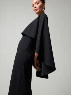 Next - Cape Robe longue Noir Clearance