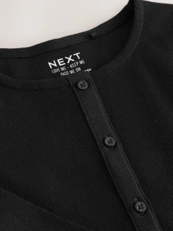 Next - Cardigan côtelé à manches longues (3-16ans) Noir Online