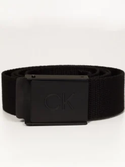 Calvin Klein Golf Noir - Ceinture boucle monogramme Online