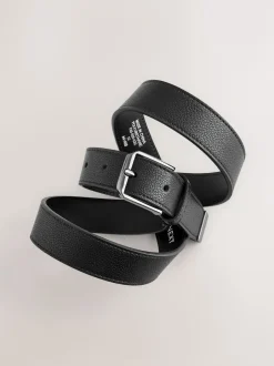 Next Noir - Ceinture en similicuir Outlet
