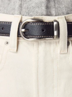 Next Noir - Ceinture mi-longue N. Premium Made In Italy Hot