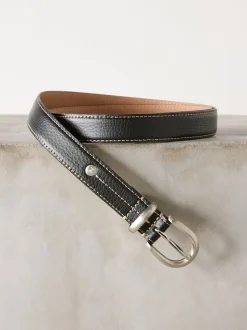 Next Noir - Ceinture mi-longue N. Premium Made In Italy Hot
