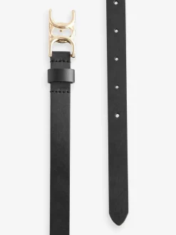 Next Noir - Ceintures en cuir skinny avec boucles Outlet