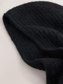 Next Noir - Écharpe à capuche en maille Outlet