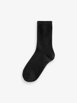 Next Noir - Chaussettes de cheville en laine mérinos thermale 2 Pack avec Cashmere Hot