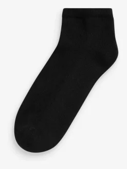 Next Noir - Chaussettes d'entraînement à semelles coussinées 4 Pack