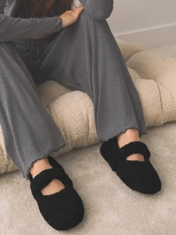 Next Noir - Chaussons Borg Ballet Online