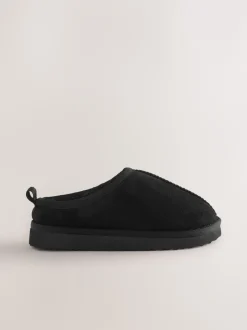 Next - Chaussons mules douillets Noir Outlet