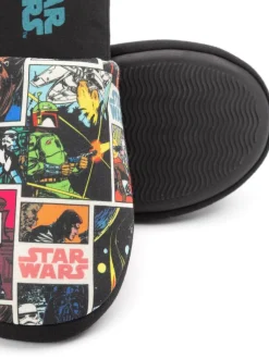 Vanilla Underground - Chaussons Mr Men Mr Lazy Noir Discount