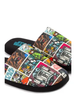 Vanilla Underground - Chaussons Mr Men Mr Lazy Noir Discount