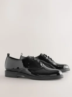 Next Noir - Chaussures à lacets Forever Comfort® vernies à bout en amande Outlet