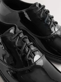 Next Noir - Chaussures à lacets Forever Comfort® vernies à bout en amande Outlet