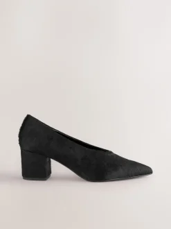 Next Noir - Chaussures à talons bas et bout pointu en cuir Hot