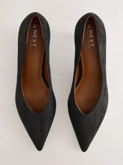 Next Noir - Chaussures à talons Kitten heel à bout pointu Outlet