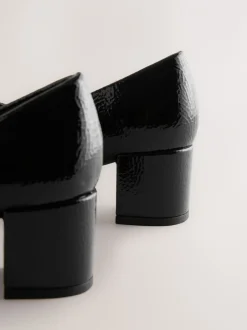 Next Noir - Chaussures à talons carrés Forever Comfort® Mary Jane