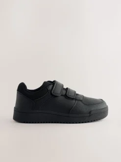 Next Noir - Chaussures d’école à 3 lanières à Fermeture par contact