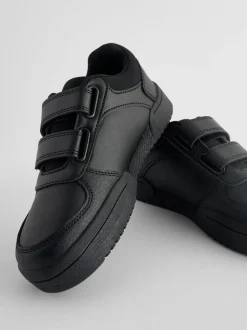 Next Noir - Chaussures d’école à 3 lanières à Fermeture par contact Hot