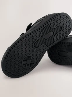 Next Noir - Chaussures d’école à 3 lanières à Fermeture par contact Best