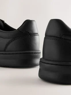 Next Noir - Chaussures d’école à lacets en cuir Sale