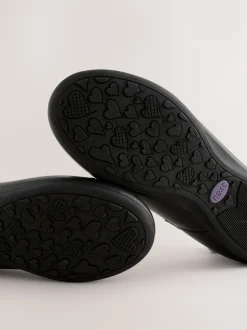 Next Noir - Chaussures d’école de ballerine en cuir