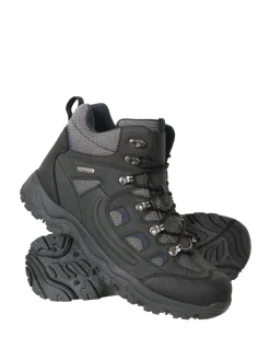Mountain Warehouse - Chaussures de randonnée Adventurer imperméables pour homme Noir Hot