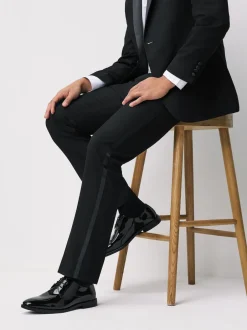 Next Noir - Chaussures derby en cuir verni Outlet