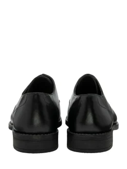 Frank Wright Noir - Chaussures derby à lacets en cuir Clearance