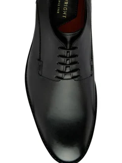 Frank Wright Noir - Chaussures derby à lacets en cuir Clearance