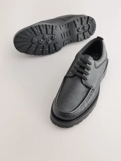 Next Noir - Chaussures en cuir Tablier Sale