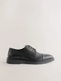 Next Noir - Chaussures en cuir à bout rapporté