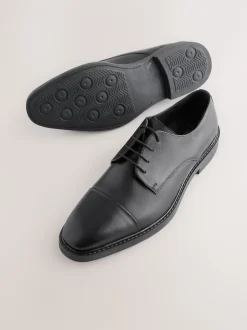 Next Noir - Chaussures en cuir à bout rapporté