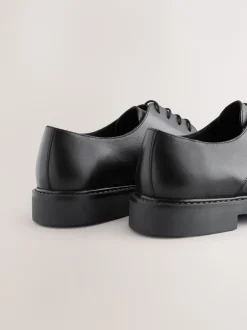 Next Noir - Chaussures en cuir à bout rapporté