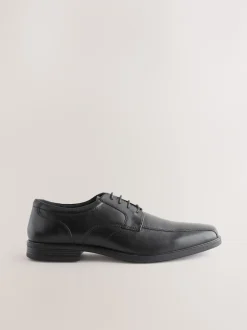 Next Noir - Chaussures fines en cuir à empiècement Discount