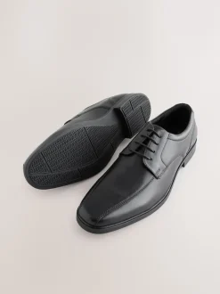 Next Noir - Chaussures fines en cuir à empiècement Discount