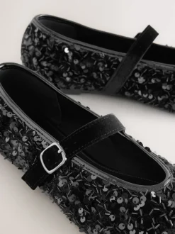 Next Noir - Chaussures Forever Comfort® Mary Jane avec ornements de sequins