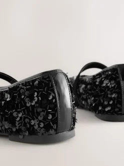 Next Noir - Chaussures Forever Comfort® Mary Jane avec ornements de sequins