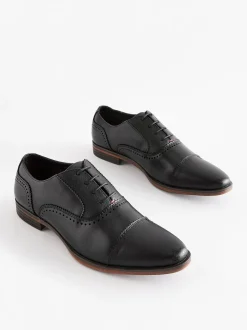 Next Noir - Chaussures Oxford à bout ouvert Outlet