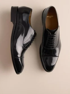 Next Noir - Chaussures Oxford à embout en cuir Best