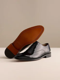 Next Noir - Chaussures Oxford à embout en cuir Best