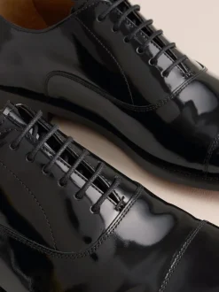 Next Noir - Chaussures Oxford à embout en cuir Best